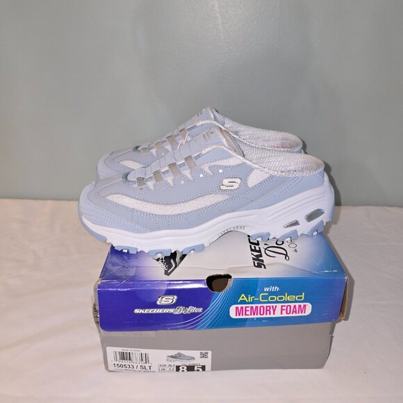 Skechers D'Lites Nostalgic Breeze Mule in Light Blue, Size 8.5, new - Picture 5 of 9